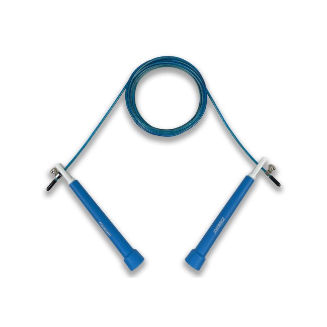Швидкісна скакалка EasyFit Speed Cable Rope 3 м для схуднення, синя
