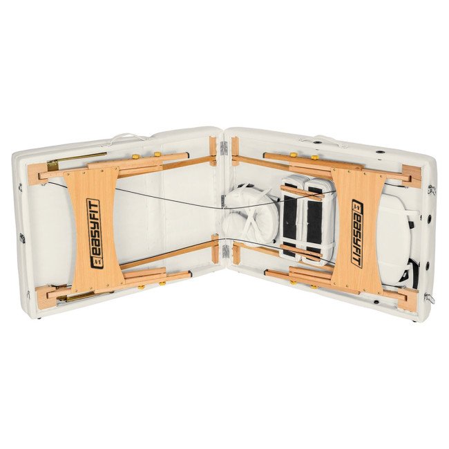 Масажний стіл EasyFit ZenRest кушетка складна Бежевий з чохлом