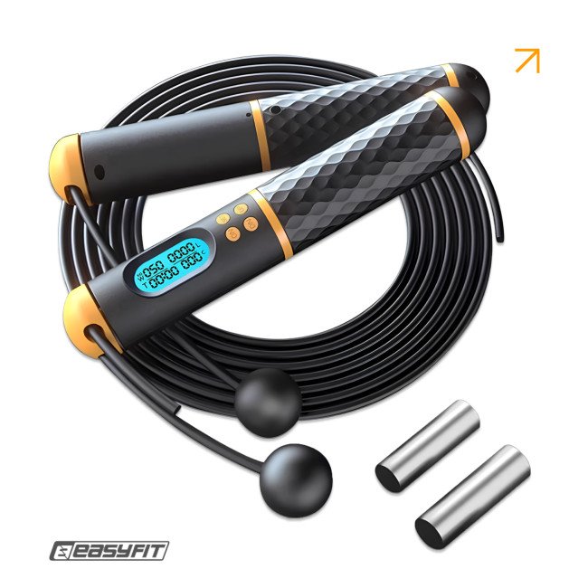 Розумна скакалка EasyFit SmartRope 3 м з утяжнювачами (бездротова)