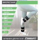 Обтяжувачі для ніг та рук EasyFit набірні чорно-сині 0,5-2,5 кг (пара)