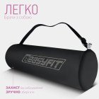 Килимок для йоги та фітнеса EasyFit TPE+TC 6мм двошаровий + Чохол фіолетовий з рожевим