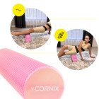 Масажний ролик Cornix EVA+ 60 x 15 см (валик, роллер) XR-0308 Pink