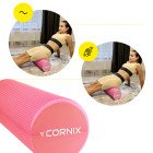 Масажний ролик Cornix EVA+ 45 x 15 см (валик, роллер) XR-0303 Pink