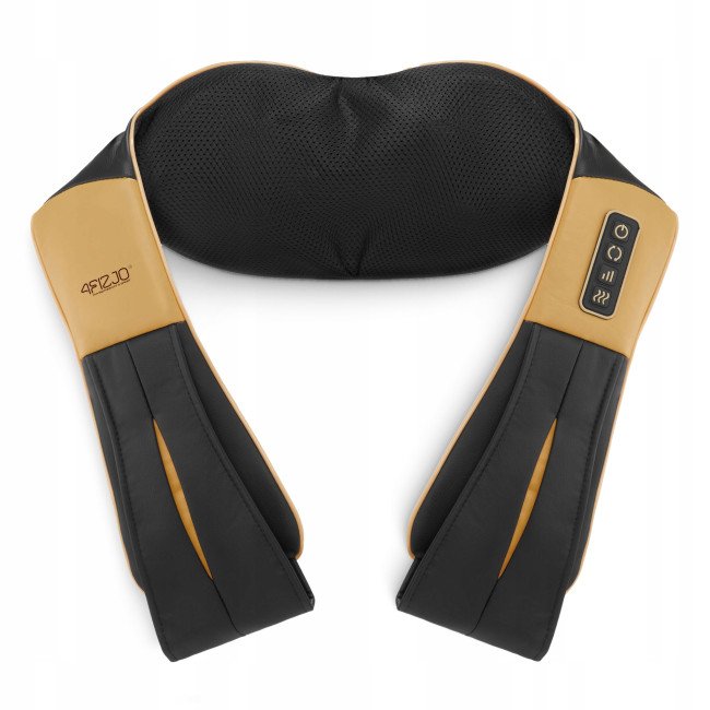 Накидка-масажер 4FIZJO Shiatsu Ultra+ для шиї та спини, акумуляторний Black/Gold (P-5907739319081)