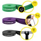 Еспандер-петля Cornix Power Band 11-57 кг (резина для фітнесу та спорту) набір 3 шт XR-0089