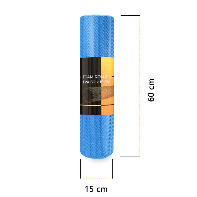 Масажний ролик Cornix EVA+ 60 x 15 см (валик, роллер) XR-0309 Navy Blue