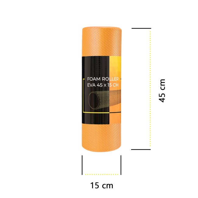 Масажний ролик Cornix EVA+ 45 x 15 см (валик, роллер) XR-0302 Orange