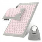 Килимок акупунктурний з подушкою 4FIZJO Eco Mat Аплікатор Кузнєцова Grey/Pink (P-5907739312174)