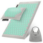 Килимок акупунктурний з подушкою 4FIZJO Eco Mat Аплікатор Кузнєцова Grey/Mint (P-5907739312181)