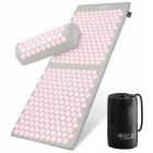 Килимок акупунктурний з валиком 4FIZJO Classic Mat XL Аплікатор Кузнєцова Grey/Pink (P-5907739313294)