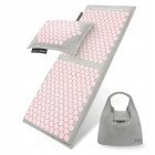 Килимок акупунктурний з подушкою 4FIZJO Eco Mat XL Аплікатор Кузнєцова Grey/Pink (P-5907739313607)
