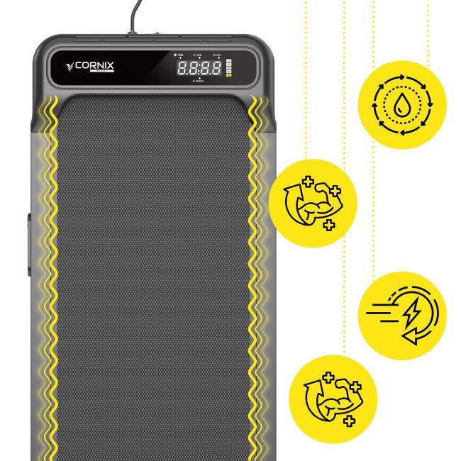 Бігова доріжка для ходьби Cornix Lexi Walking Pad з функцією вібрації Black
