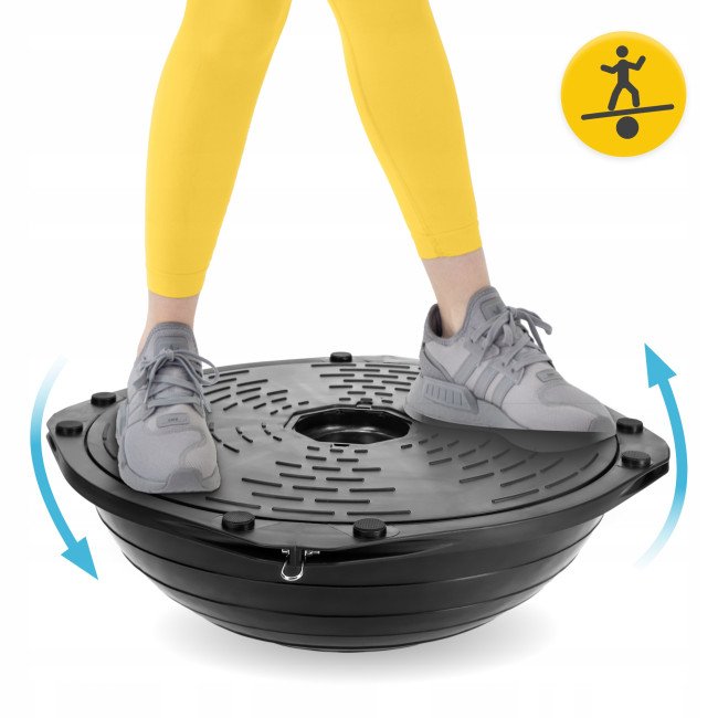 Балансувальна платформа 4FIZJO Bosu Ball 60 см Black (P-5905973402446)