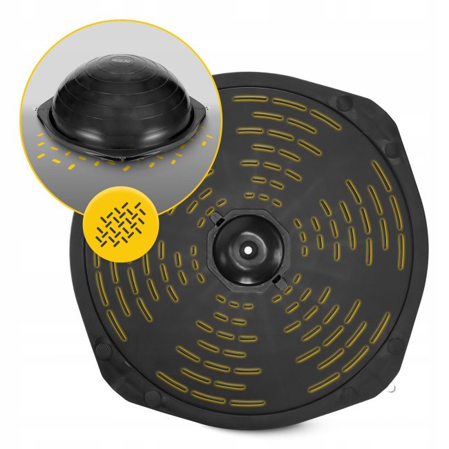 Балансувальна платформа 4FIZJO Bosu Ball 60 см Black (P-5905973402446)