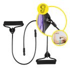 Балансувальна платформа (півсфера) Cornix Bosu Ball 58 см з еспандерами XR-0454 Violet