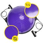 Балансувальна платформа (півсфера) Cornix Bosu Ball 58 см з еспандерами XR-0454 Violet