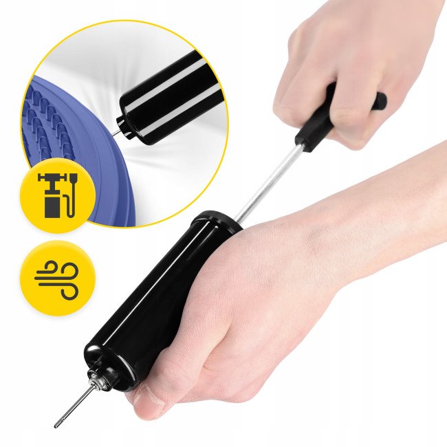 Балансувальна подушка-диск 4FIZJO MED+ 33 см сенсомоторна, масажна Blue (P-5907739312655)