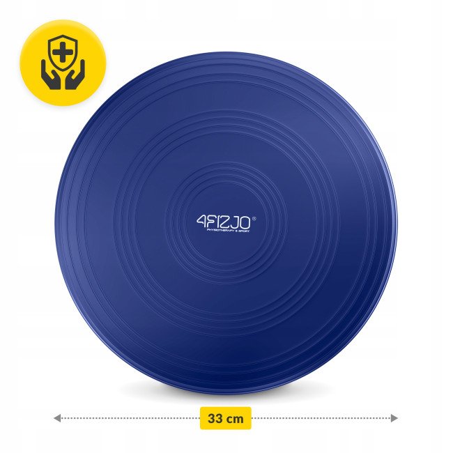 Балансувальна подушка-диск 4FIZJO MED+ 33 см сенсомоторна, масажна Blue (P-5907739312655)