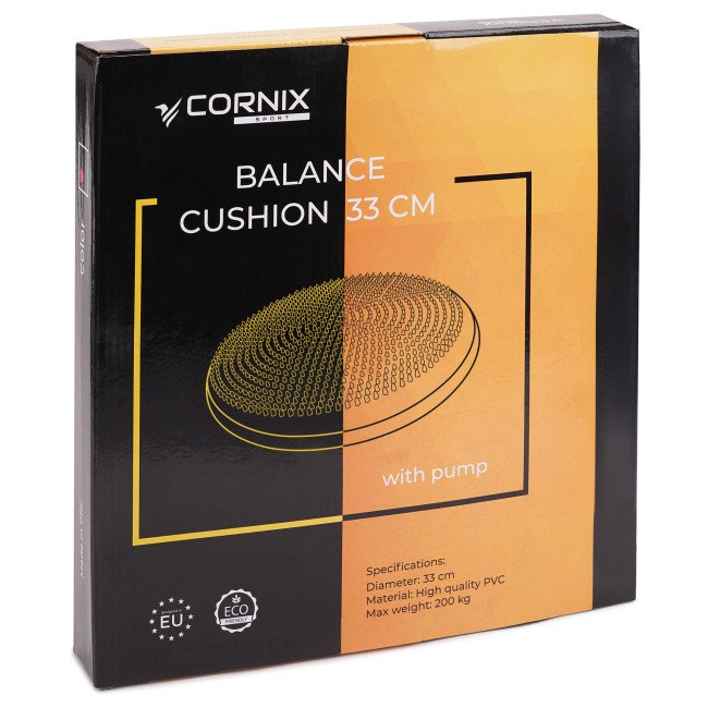 Балансувальна подушка-диск Cornix 33 см (сенсомоторна) масажна XR-0056 Violet