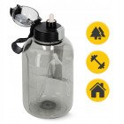 Пляшка для води спортивна 4FIZJO 2000 мл Grey (P-5905973403825)