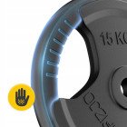 Диск металевий 4FIZJO 2 x 15 кг 26 мм Black (P-5905973401371)