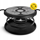Диск здоров'я для талії 4FIZJO Mini Twister з еспандерами Black/Grey (P-5905973402149)