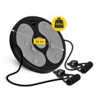 Диск здоров'я для талії 4FIZJO Mini Twister з еспандерами Black/Grey (P-5905973402149)