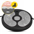Диск здоров'я для талії 4FIZJO Mini Twister з еспандерами Black/Grey (P-5905973402149)