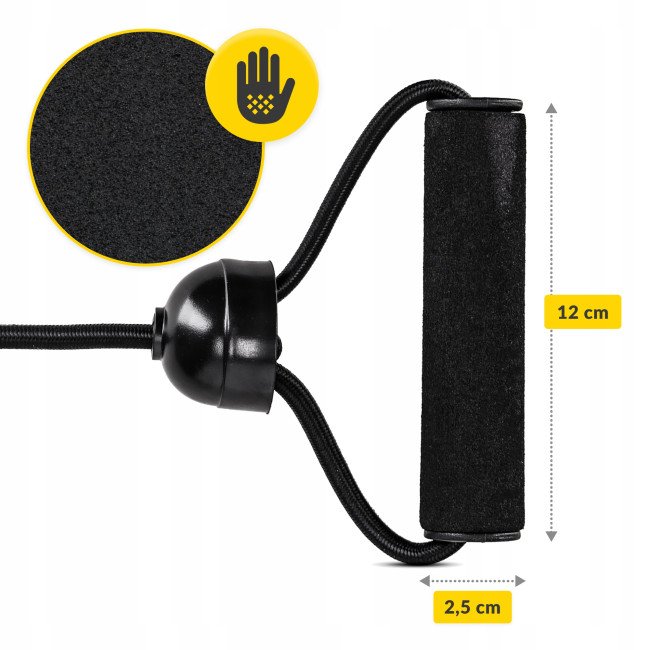 Диск здоров'я для талії 4FIZJO Mini Twister з еспандерами Black/Grey (P-5905973402149)
