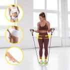Диск здоров'я для талії Cornix Twisting Waist Disc з еспандерами XR-0446 White/Green
