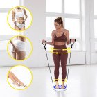 Диск здоров'я для талії Cornix Twisting Waist Disc з еспандерами XR-0448 White/Blue