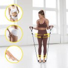 Диск здоров'я для талії Cornix Twisting Waist Disc з еспандерами XR-0451 White/Black