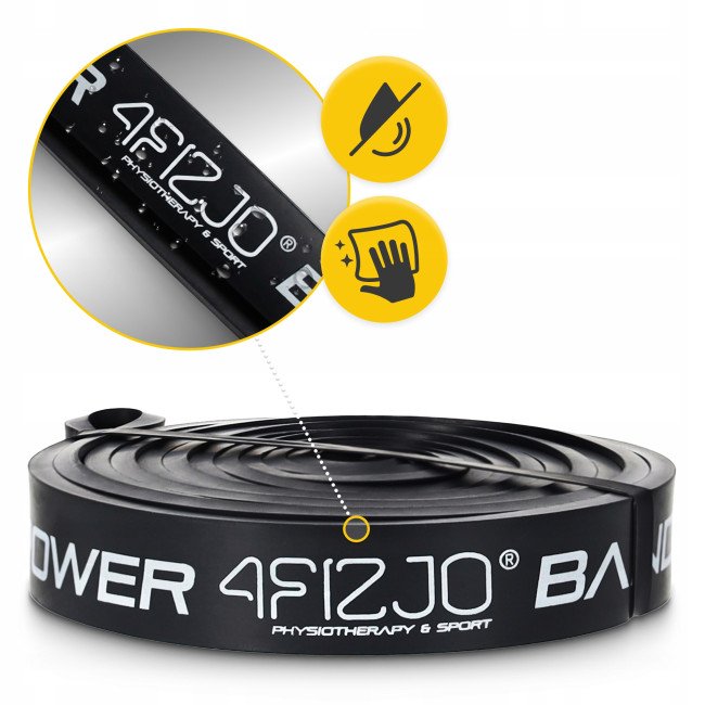 Еспандер-петля 4FIZJO Power Band 22 мм 12-17 кг резина для фітнесу і спорту Black (P-5907222931066)