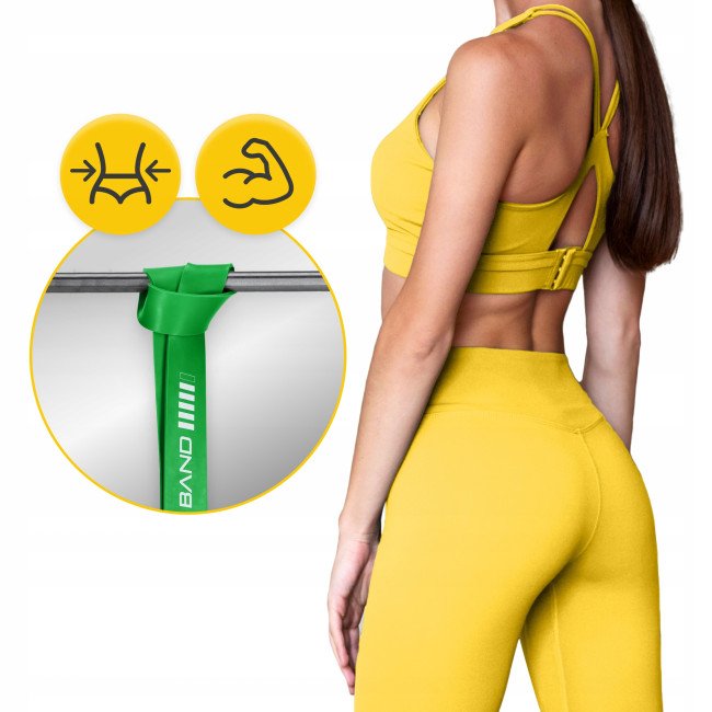 Еспандер-петля 4FIZJO Power Band 45 мм 26-36 кг резина для фітнесу і спорту Green (P-5907222931080)