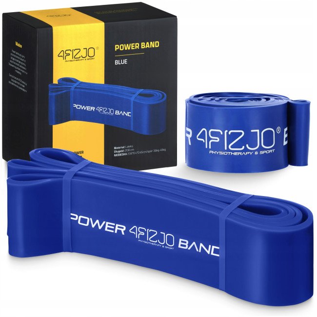 Еспандер-петля 4FIZJO Power Band 64 мм 36-46 кг резина для фітнесу і спорту Blue (P-5907222931097)