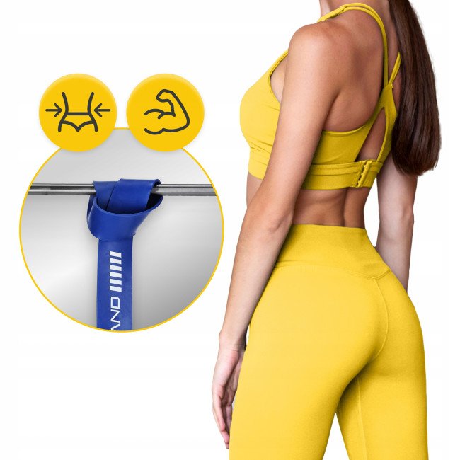 Еспандер-петля 4FIZJO Power Band 64 мм 36-46 кг резина для фітнесу і спорту Blue (P-5907222931097)