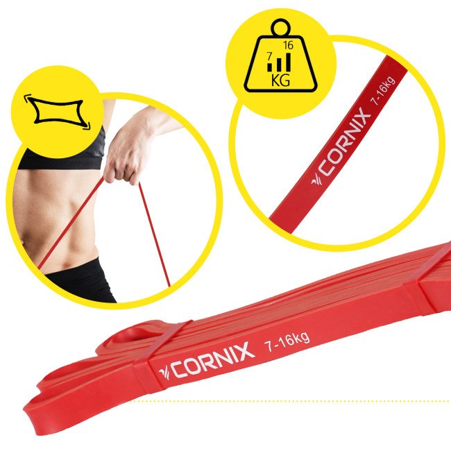 Еспандер-петля Cornix Power Band 13 мм 7-16 кг (резина для фітнесу та спорту) XR-0058