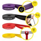 Еспандер-петля Cornix Power Band 2-38 кг (резина для фітнесу та спорту) набір 4 шт XR-0087