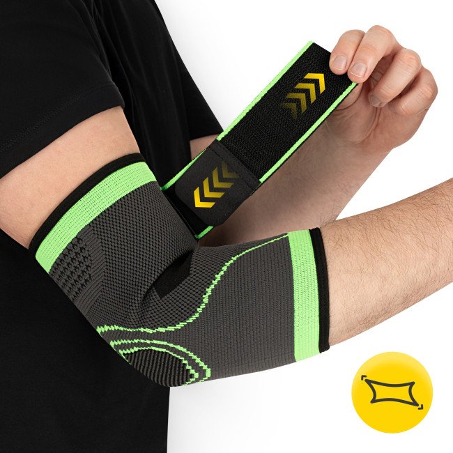 Фіксатор (бандаж) для ліктьового суглоба 4FIZJO Flex 1 шт Size M (P-5905973407366)