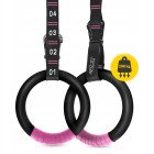 Гімнастичні кільця 4FIZJO з ABS пластику, регульовані Black/Pink (P-5905973406116)