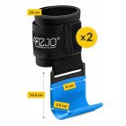 Гачки для перекладини та тяги 4FIZJO Hooks Black/Blue (P-5907739314772)