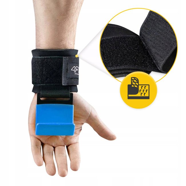 Гачки для перекладини та тяги 4FIZJO Hooks Black/Blue (P-5907739314772)