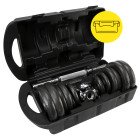 Гантелі металеві Cornix 2 x 10 кг набірні, в кейсі XR-0441 Black