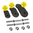 Гантелі металеві Cornix 2 x 10 кг набірні, в кейсі XR-0441 Black