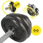 Гантелі металеві Cornix 2 x 15 кг набірні, в кейсі XR-0442 Black