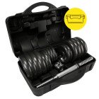 Гантелі металеві Cornix 2 x 15 кг набірні, в кейсі XR-0442 Black