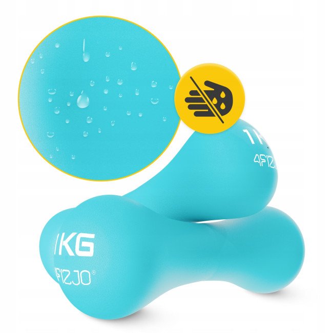 Гантелі вінілові 4FIZJO 8-shape 2 x 1 кг (P-5907739312006)