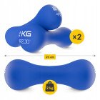 Гантелі вінілові 4FIZJO 8-shape 2 x 2 кг (P-5907739312020)