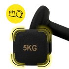 Гантелі вінілові Cornix Square 2 x 5 кг XR-0410 Black
