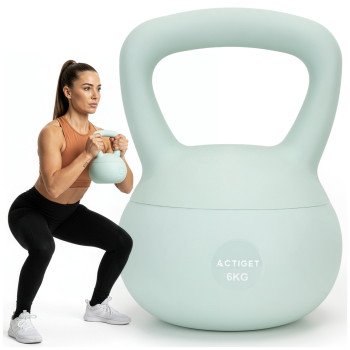 Гиря м'яка Actiget 6 кг для фітнесу ACT0064 Turquoise